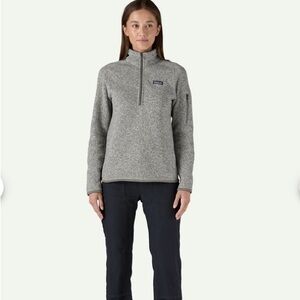 Patagonia Women's Better Sweater® 1/4-Zip Fleece Birch White